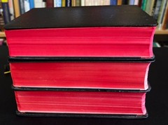 THE DIVINE OFFICE BREVIARY (Latin/English) 3 Volume Set (Leather) Slipcases 1963