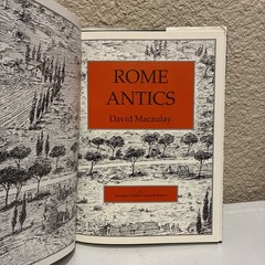 David Macaulay Rome Antics Children’s Book Vintage Italy Italian HCDJ VGUC