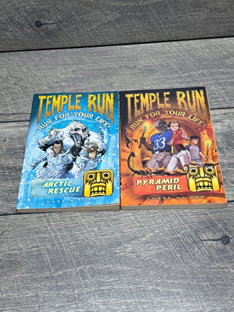 Temple Run Arctic Rescue & Pyramid Peril Chase Wilder Paperback Adventure