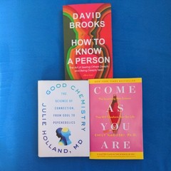 Lot of 3 Nonfiction Books How to Know a Person, Come as You Are, Good Chemistry