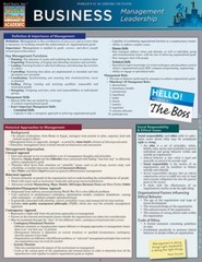 Business:Management Leadership (Quickstudy: Business) – Pamphlet – VERY GOOD