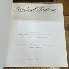 JEWELS OF FANTASY Costume Jewelry of the 20th Century by Cera 1992 BOOK