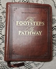 2007 His Footsteps, My Pathway One-minute Devotionals (Leathersoft) GORGEOUS