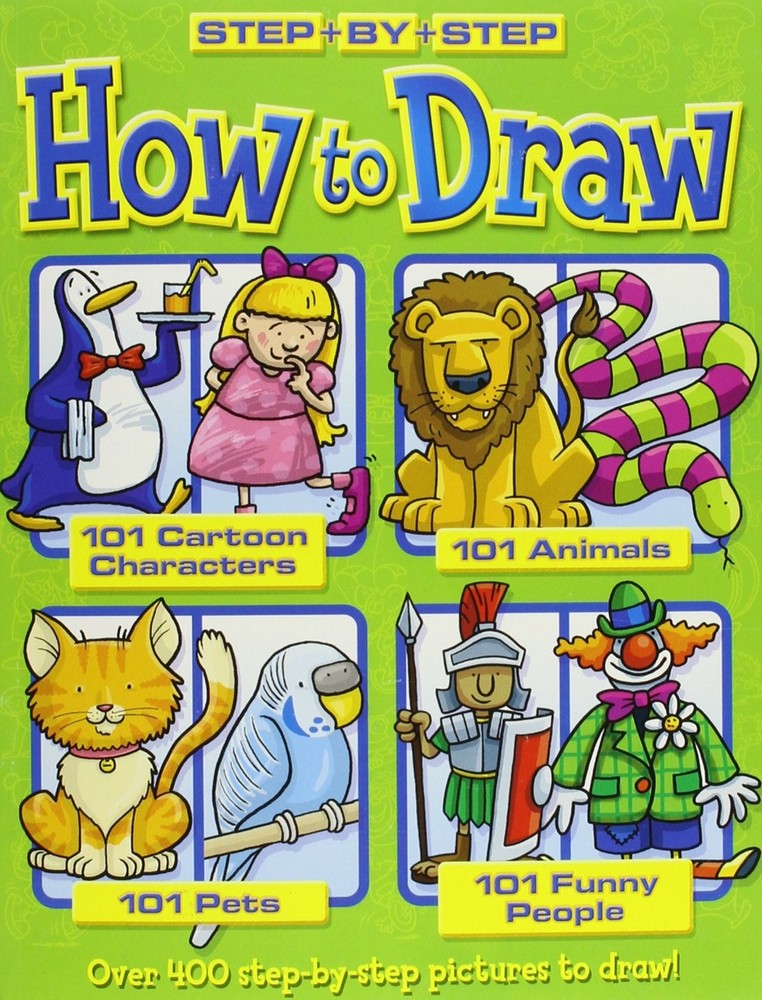 How to Draw 101 Cartoon Characters- Animals – Pets – Funny People (Step + By…