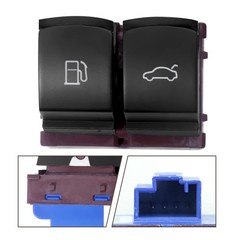Chrome Fuel Gas Tank Door Trunk Release Button Switch Replacement for CC Jett…