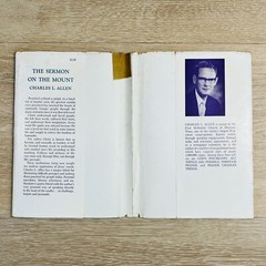 The Sermon on the Mount – Charles L. Allen – Very Good Hardcover w/ Jacket 1966