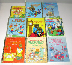 Lot of 9 Richard Scarry Little Golden Books