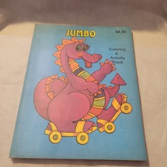 vintage coloring book unused Jumbo Activity Landoll’s over 200 pages!