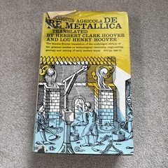 De Re Metallica Georgius Agricola Dover Publications 1950 HC DJ Herbert Hoover