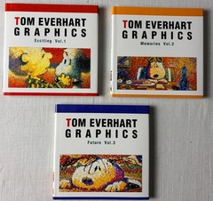 Tom Everhart Set of 3 Snoopy Graphics: Exciting, Memories, Future, Japan, HC/DJ