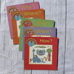 Discovery Toys 5-Book Question Lot | Who When Where Why How | 1980s Vintage