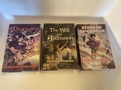 The Mistborn Trilogy by Brandon Sanderson – 1st Edition Hardcovers – Books 1-3!