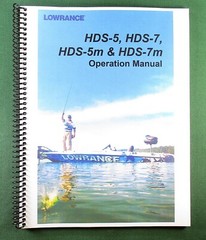 Lowrance HDS-5 Instruction Manual: Full Color 132 Pages & Protective Covers
