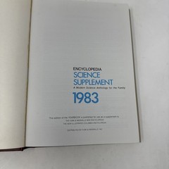 Funk and Wagnalls Science Yearbook 5 Hardcover Supplement Volume Lot 1980 – 1984