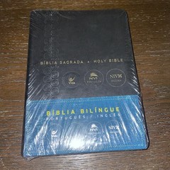 NIV BIBLE BIBLIA BILINGUAL ENGLISH/PORTUGUESE NIV Nova BLK Leather SEALED