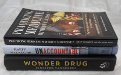 Medical Informative reads, Lot of 3, Wonder Drug, Unaccountable,Practicing……