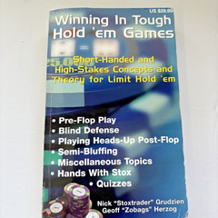 Poker – Winning In Tough Hold ‘em Games by Grudzien and Herzog see Description