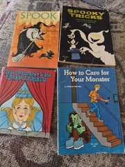 Vintage Lot Schoolastic Children Books 1960-70s 4 Books Spooky Tricks, Monster