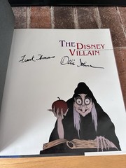 Disney Villain Signed Ollie Johnston Frank Thomas 1993 Hardcover 1 Book Rare