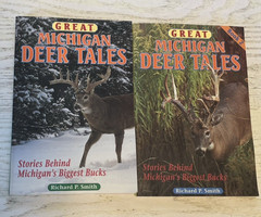 Michigan Deer Tales 1 & 2 PB Books Richard P Smith SIGNED 1st Print Stories