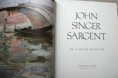 John Singer Sargent by Carter Ratcliff – 8th Printing 1982 – Hardcover w/DJ