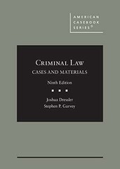 Criminal Law: Cases and – Hardcover, by Dressler Joshua; Garvey – Acceptable n