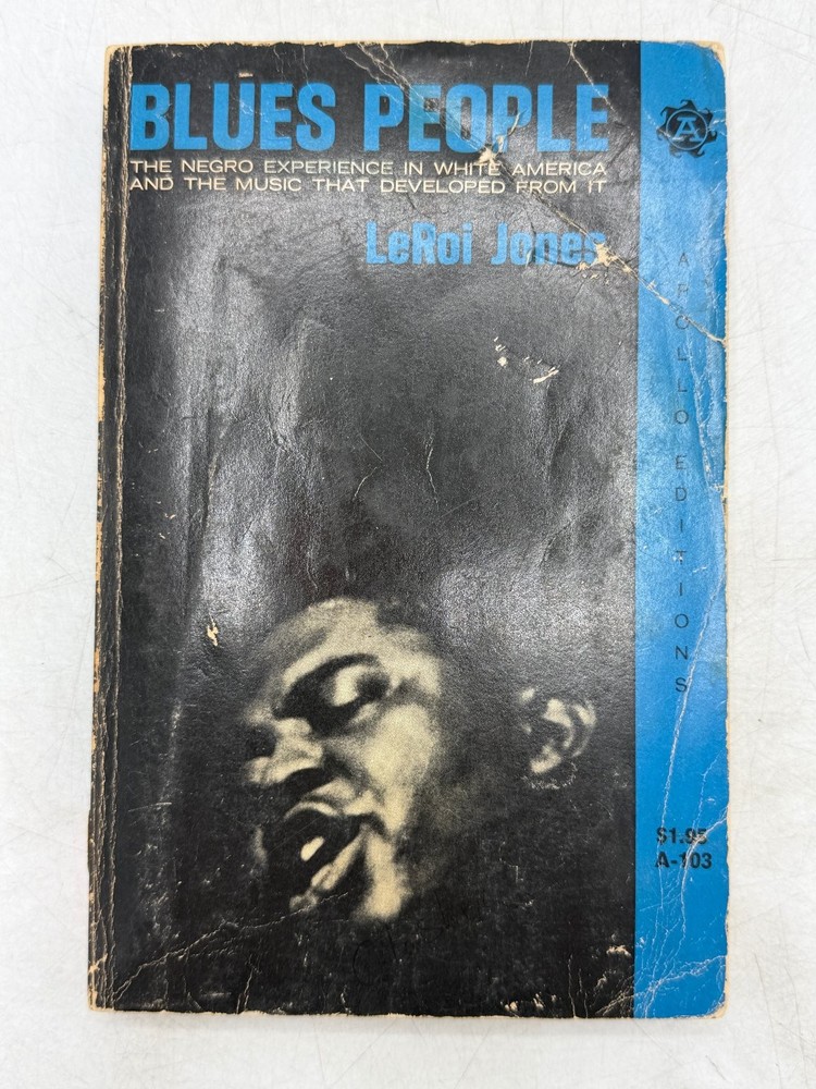 Blues People LeRoi Jones 1970 9th Printing African American Music History Apollo