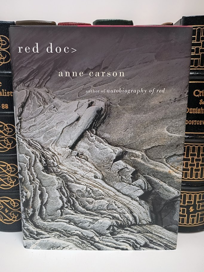 Red Doc Anne Carson First Edition Knopf 2013 Poetry Autobiography of Red Sequel