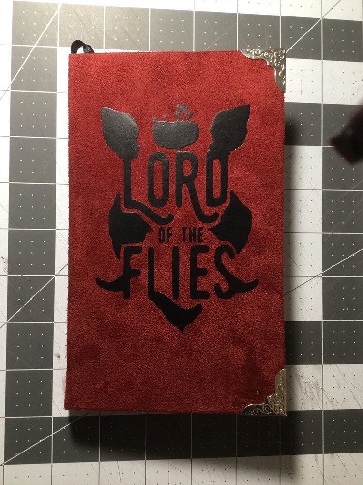 Lord of the Flies, William Golding, Hand Bound in Suede, Deluxe Hardcover