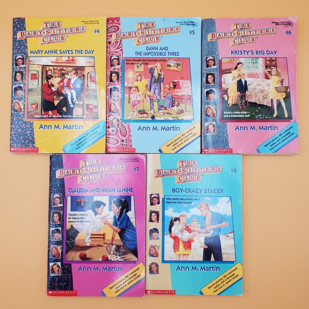 Lot Of 5 Babysitters Club Paperback Books By Ann M Martin Schoolastic