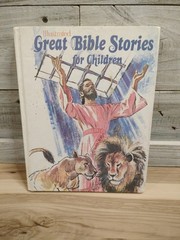 ILLUSTRATED GREAT BIBLE STORIES FOR CHILDREN c. 1974 Vintage Hardcover Storybook
