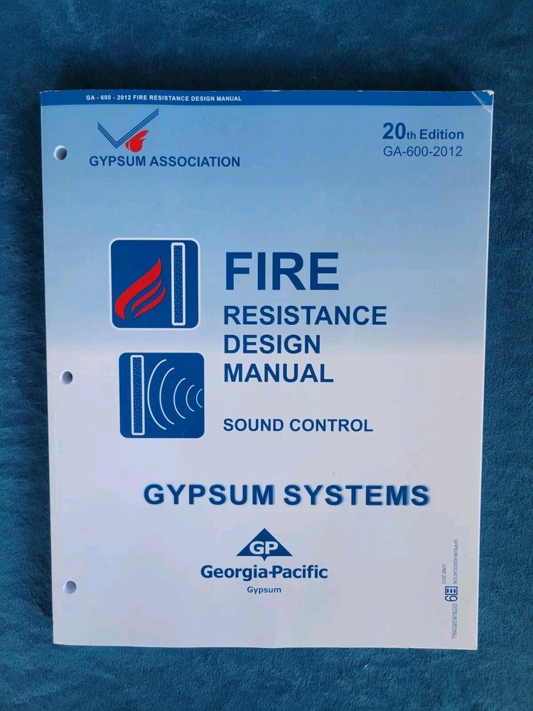 FIRE RESISTANCE DESIGN MANUAL / SOUND CONTROL ; 20th EDITION ; 230 PAGES