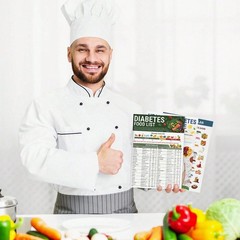 3pcs/set Diabetes Food List Healthy Meal Guide Glucose Food Chart Plan Handbook