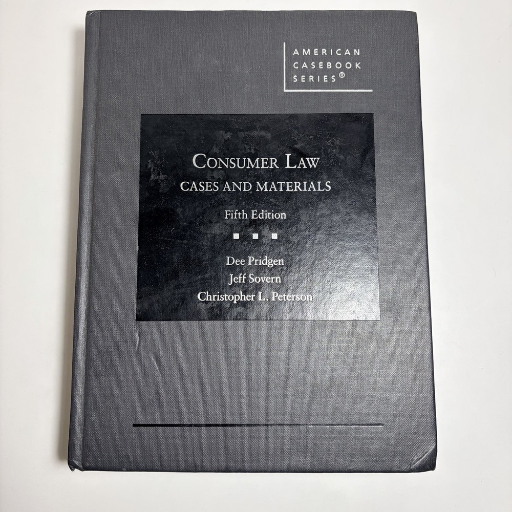 American Casebook Series Consumer Law Cases and Materials 5th Edition Good