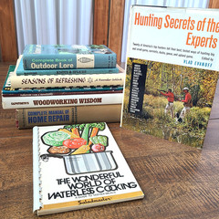 9 Book Lot Homesteading Off Grid Survival Hunting Repair Woodworking Prepper