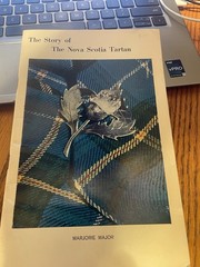 The Story of The Nova Scotia Tartan Marjorie Major 1972 Stapled booklet VG