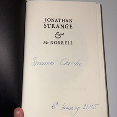 Jonathan Strange and Mr Norrell by Susanna Clarke Christmas Red Hardcover SIGNED