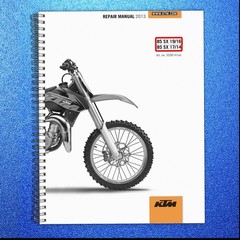 KTM 85 SX Service Repair Manual 2013 – METAL COIL BOUND – PROTECTIVE COVERS