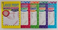 5 New Large Print Word-Finds Puzzle Books Kappa Games Vol# 428-498 ~ Search,Hunt