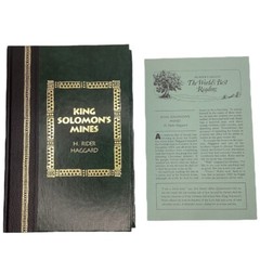 King Solomons Mines By H. Rider Haggard Readers Digest Edition 1994 Hardcover
