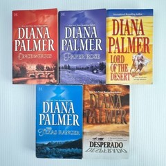 5x Diana Palmer Paperback Books – Hutton & Co. Series – Romance Western