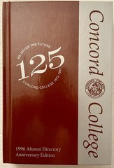 1996 CONCORD COLLEGE ALUMNI DIRECTORY, ATHENS, WV, 311 PAGES
