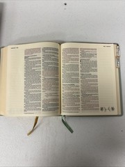 NASB, Artisan Collection Bible, Large Print, Leathersoft, Sage Floral, Red