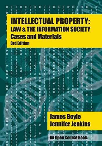 Intellectual Property: Law & – Paperback, by Boyle James; Jenkins – Acceptable