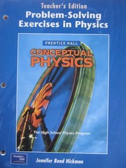 Conceptual Physics: Problem-Solving Exercises In Physics, Teacher’s Edition