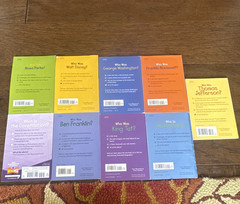 Who Was? Lot of 9 Illustrated Paperback Biography/History Books Ages 9-12