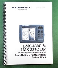 Lowrance LMS-337C DF Instruction Manual: 216 Pages & Protective Covers
