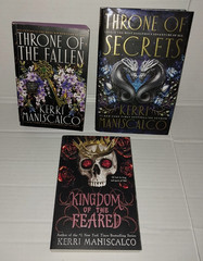 Lot 3 Kerri Maniscalco Books Throne Of Fallen Secrets Kingdom of the Feared +