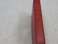 Vintage Family Legal Advisor Hardcover Law Reference Dark Library Decor DIY Book