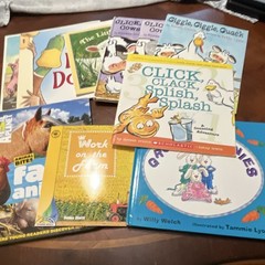 Scholastic Farm Animals Picture Book Lot Hardcover Illustrated Ages 4-8 English